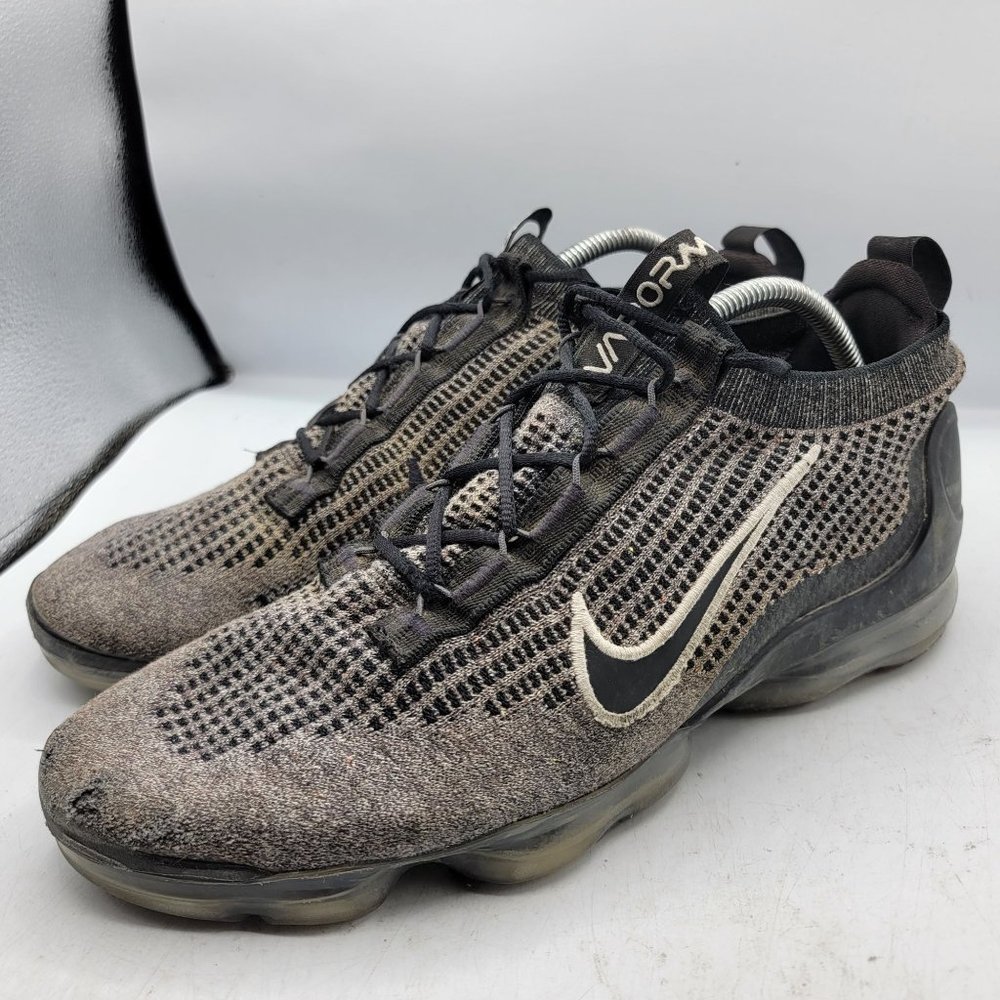 Nike Air Vapormax 2021 FK Flyknit Mens 12 Black White Anthracite Oreo DC9394-001 - Picture 4 of 15